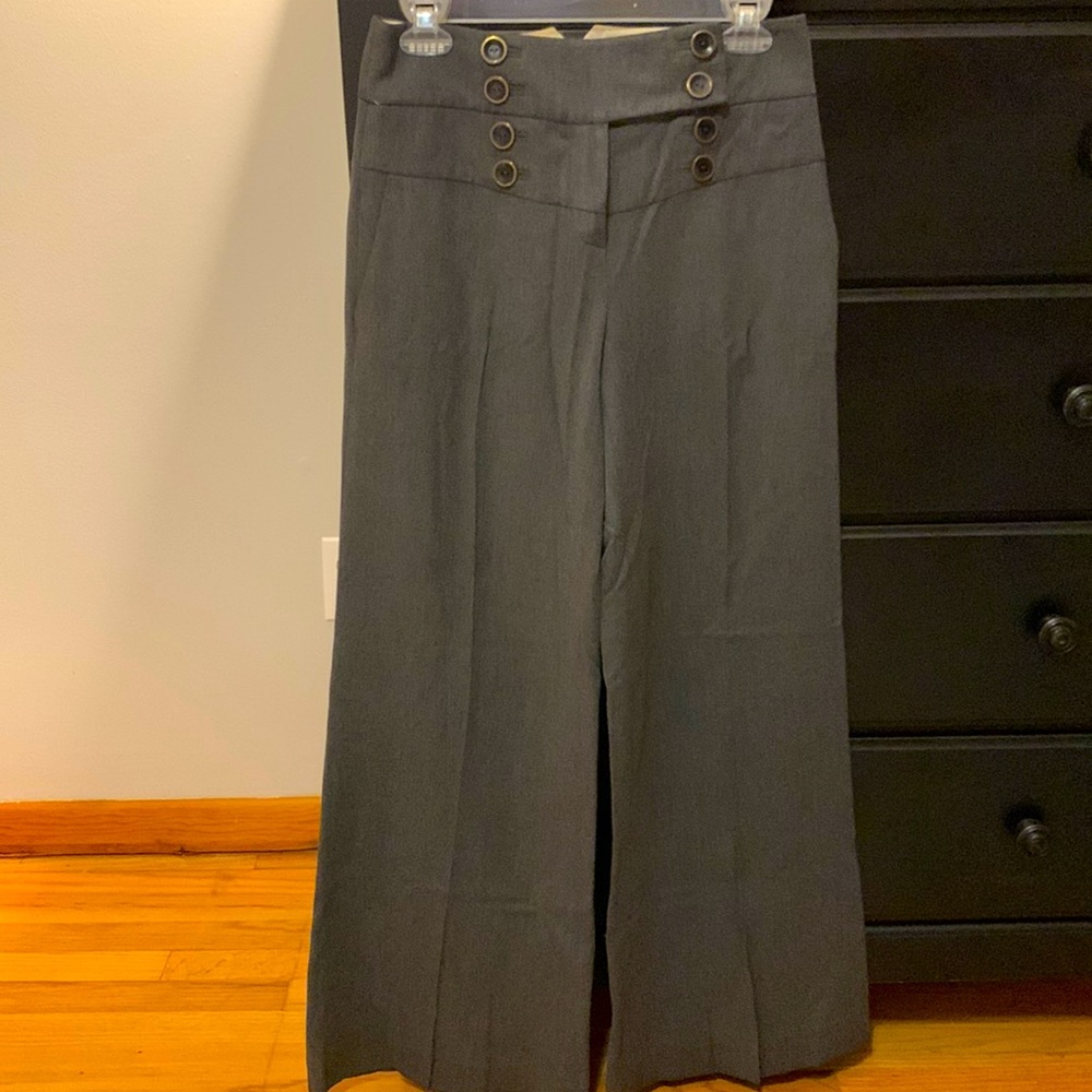 Elevenses wide-legged grey trousers, size 2
